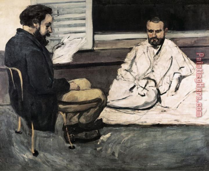Paul Cezanne Paul Alexis Reading a Manuscript to Emile Zola